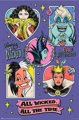 Disney villains poster - -,