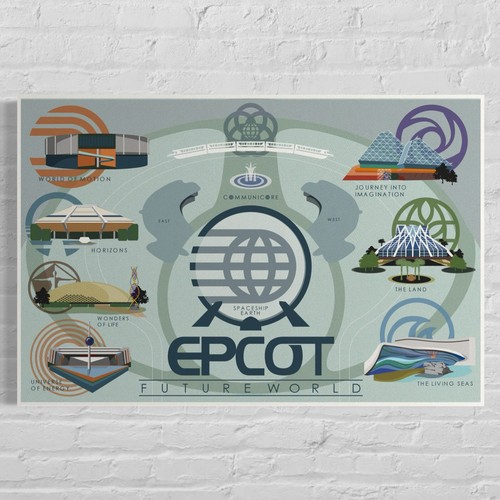 Epcot future world walt - world,