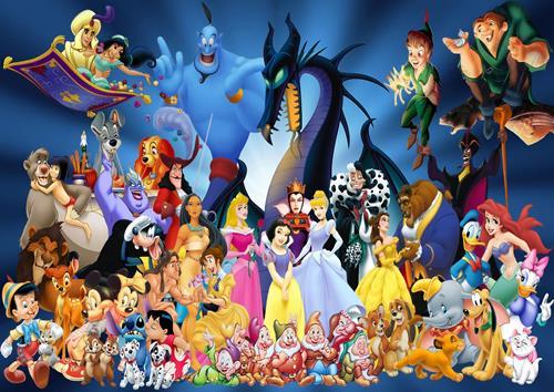 Poster personaggi disney wall - personaggi,